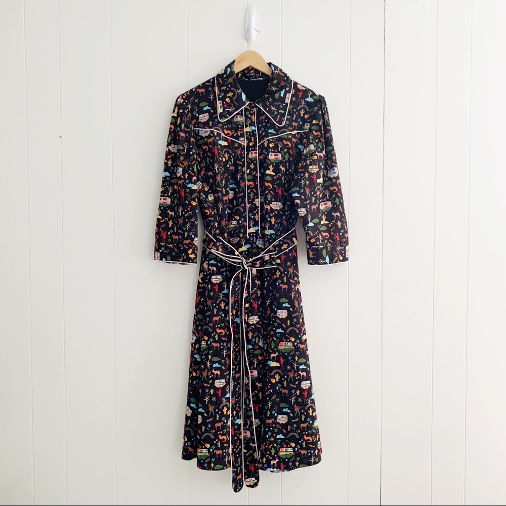 EShakti western satin dress